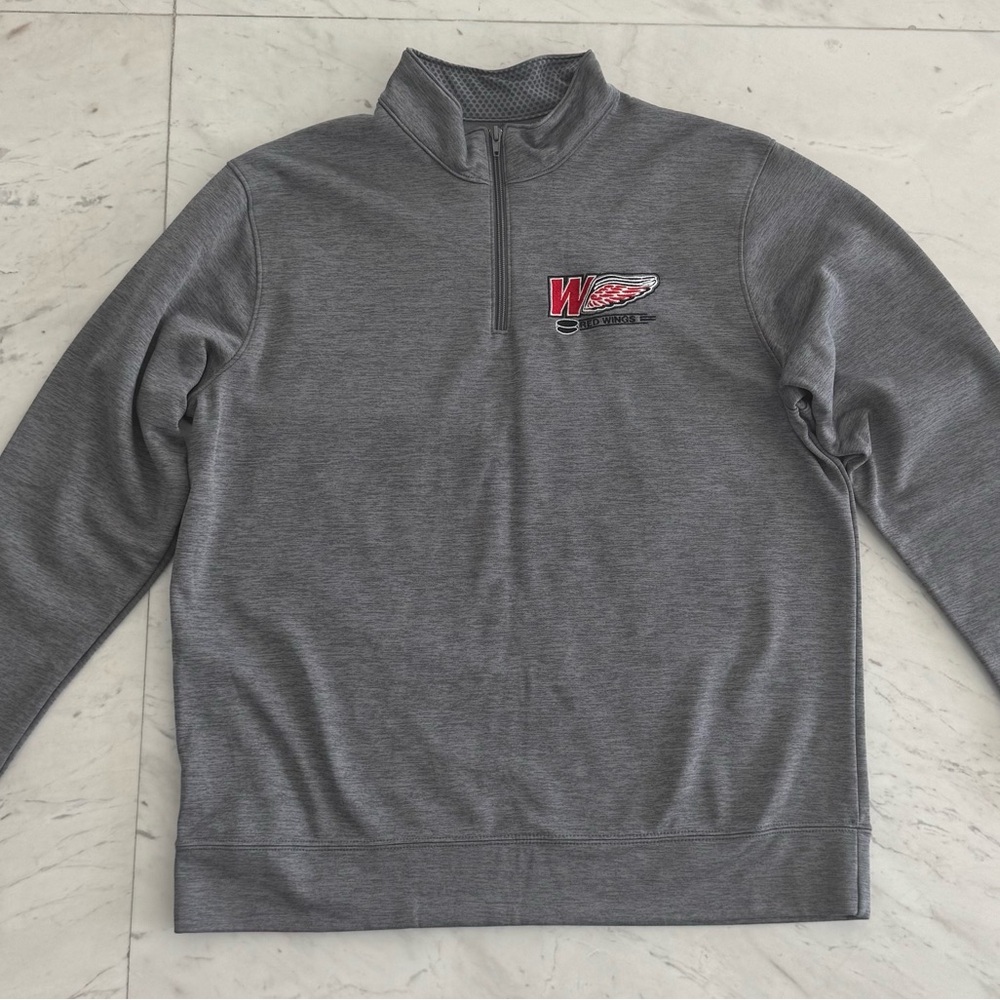 Detroit Red Wings 1/4 Zip by Augusta Sportswear L Men